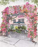 The High Line Hotel in Chelsea, New York City Illustration- Landmark Destination Art Print