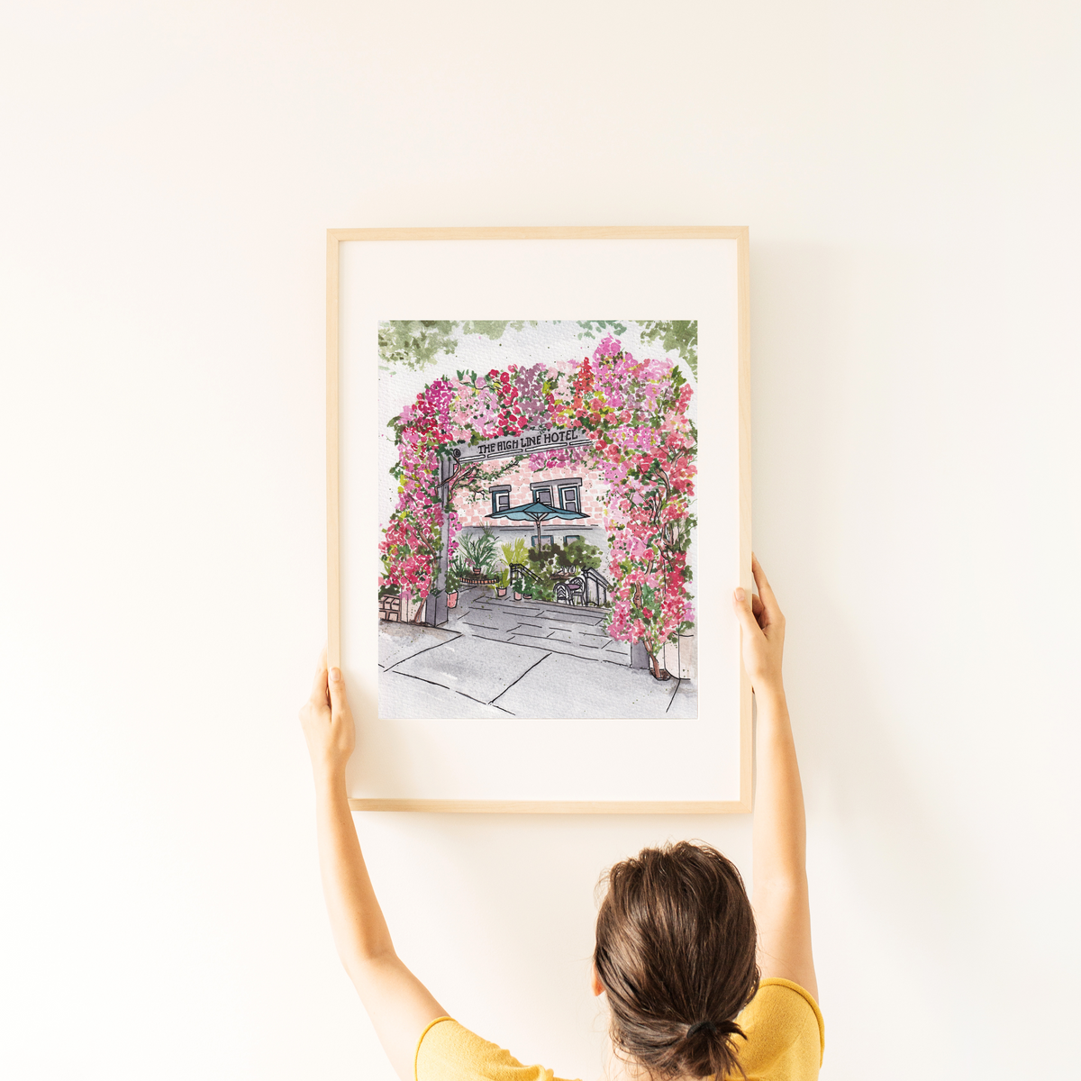 The High Line Hotel in Chelsea, New York City Illustration