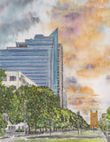 Capitol Mall 2.0 Tower Bridge View, Sacramento, CA Art Print