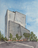 California Natural Resources Building w/ Blue sky-Sacramento, CA Art Print Architecture Sky Landscape