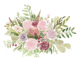 Floral No. 8 Bloom Bouquet Flowers Giclee Art Print