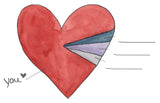 Fill in Pie Heart, Valentine's Day- A2 Greeting Card