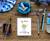 Birthday Pun- Hey Shortie, It’s Sherbet Day- A2 Greeting Card