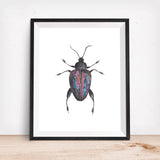 Metallic Beetle-Giclee Art Print
