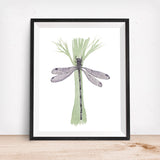Purple Dragonfly-Giclee Art Print