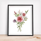Rose Bouquet, Pink- Art Print