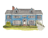 Lady Bird House, Fab 40’s East Sacramento, CA Art Giclee Print