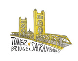 Tower Bridge, Sacramento, CA Art Print