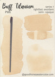 Buff Titanium- Good Honey Handmade Artisan Watercolor Paint-Opaque Buff Natural White Pure Pigment