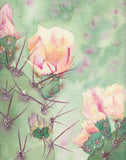 Blooming Prickly Pear Cactus- Arizona Fresh Focus Cacti Art Print