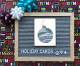 Merry Christmas Ornament -A2 Holiday/ Christmas Greeting Card