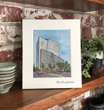 California Natural Resources Building w/ Blue sky-Sacramento, CA Art Print Architecture Sky Landscape