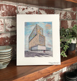 The Kimpton Sawyer Hotel at Sunset-Sacramento, CA Art Print Moody Sky Landscape