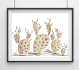Extra Prickly Pear Cactus- Cacti Art Print
