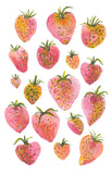 Fresh Strawberries Giclee Art Print - Fruits of Summer Collection Strawberrry