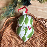 Hand- Painted Ceramic Bisque Ornaments with Watercolor- Each one is unique