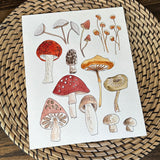 1/17/23 $17- Mushroom Medley - 8”x 10” Original Watercolor Painting Daily Challenge