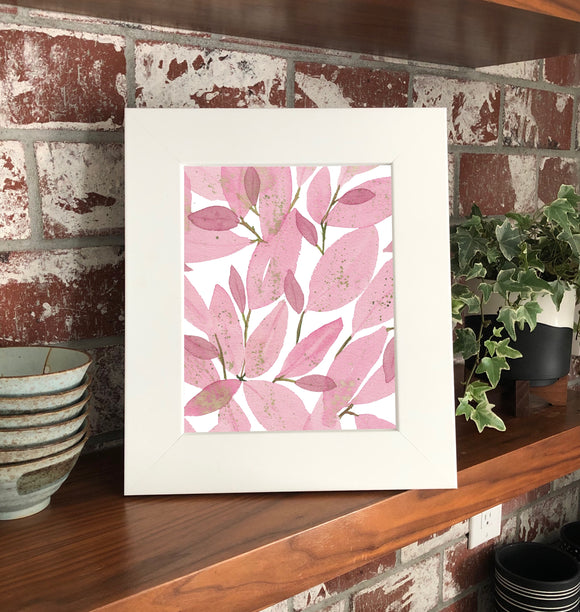 NEW Aglaonema Lady Valentine 9x12” Original Watercolor Painting- Pink & Green Mini Houseplant Collection
