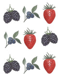 Mixed Berries, Strawberry, Blackberry, Blueberry Art Print